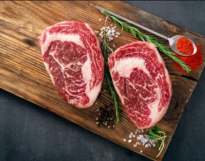 Korean Hanwoo Ribeye 1+ ($110/100g)