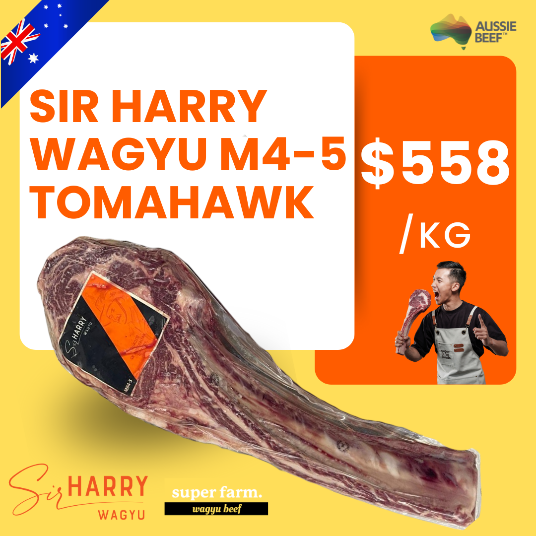 Australian Sir Harry Orange Fed Wagyu M4-5 Tomahawk (By Weight)