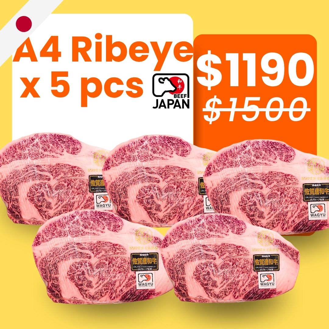Japan A4 Wagyu Ribeye (Buy 4 get 1 free) 350-400g