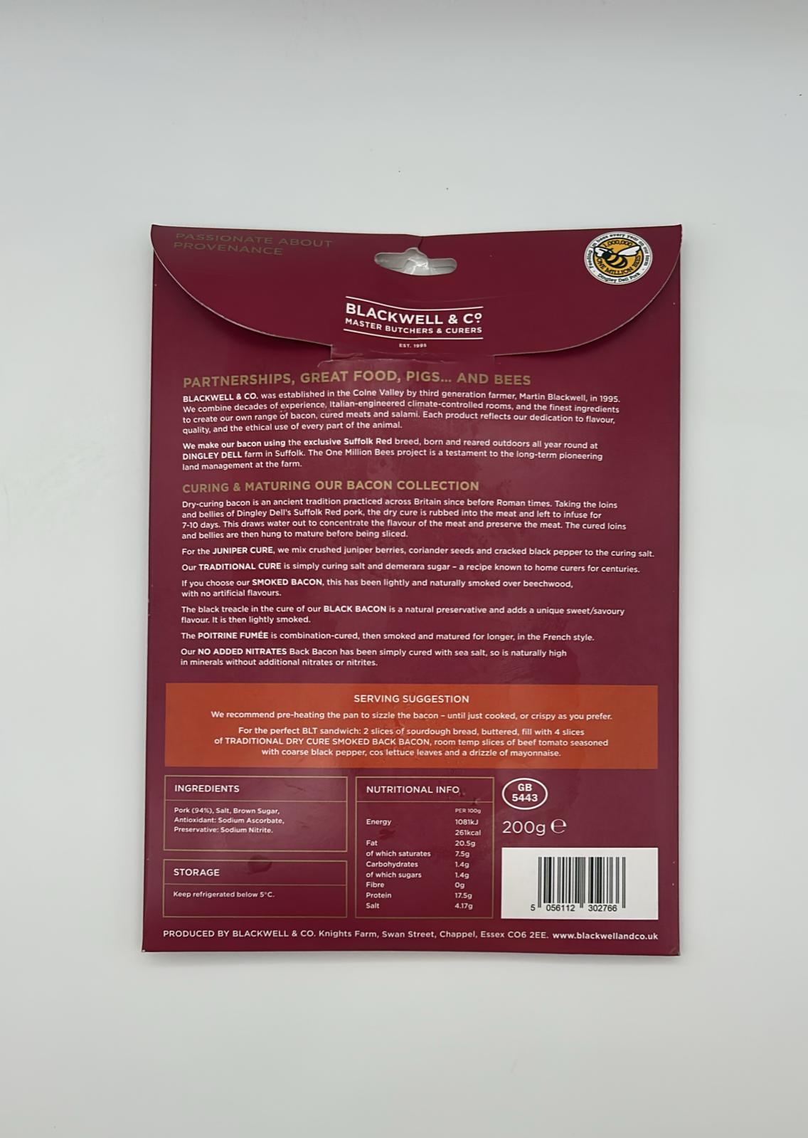 UK Dingley Dell Back bacon 200g