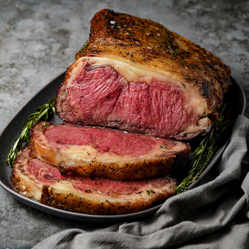 Christmas Catering - SRF Black Label Wagyu Bone-in Striploin Roast 1-1.2kg