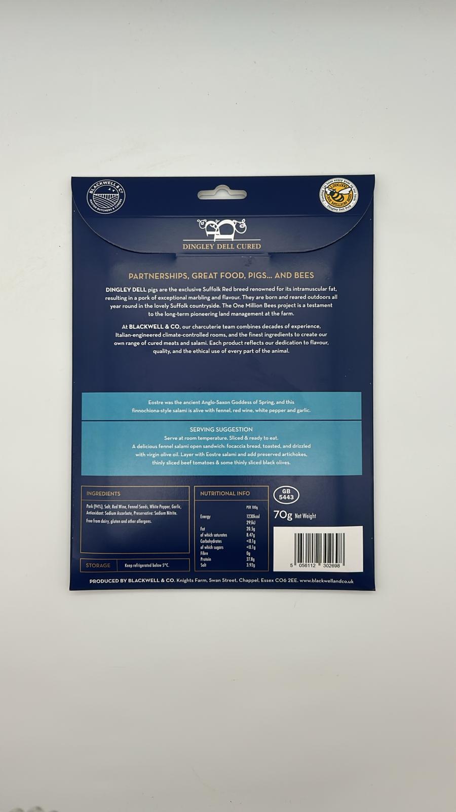 UK Dingley Dell Eostre salami 70g