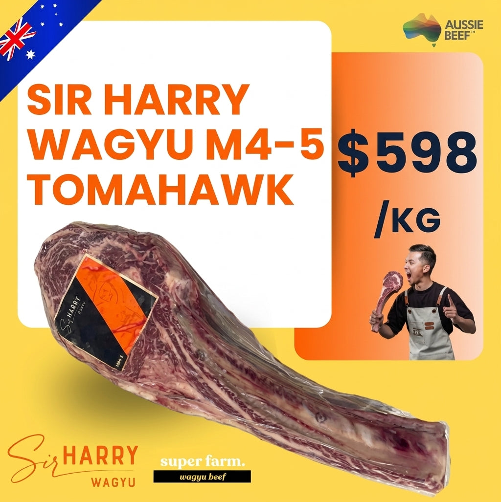 Australian Sir Harry Orange Fed Wagyu M4-5 Tomahawk (By Weight)