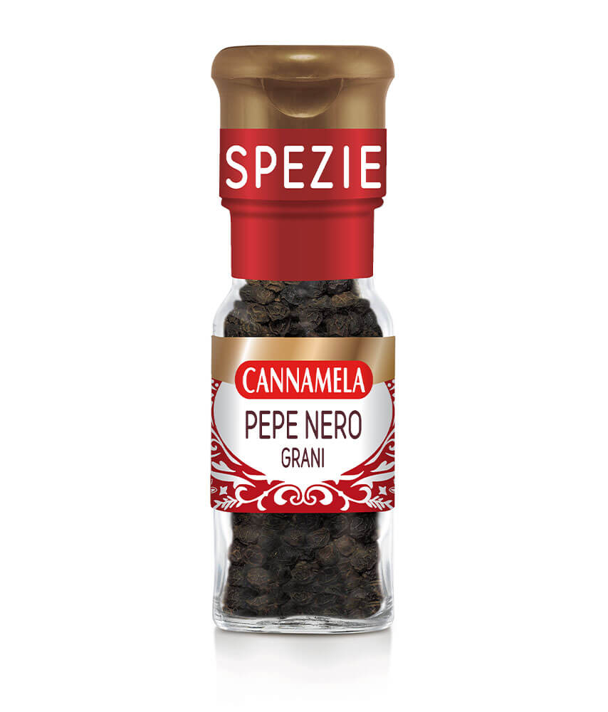 Cannamela Black Pepper with Grinder 28g