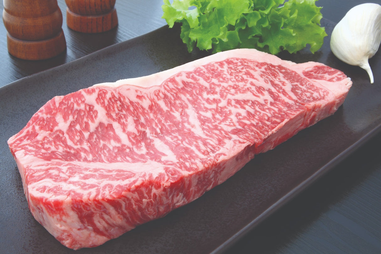 Korean Hanwoo Striploin 1++ ($142/100g)