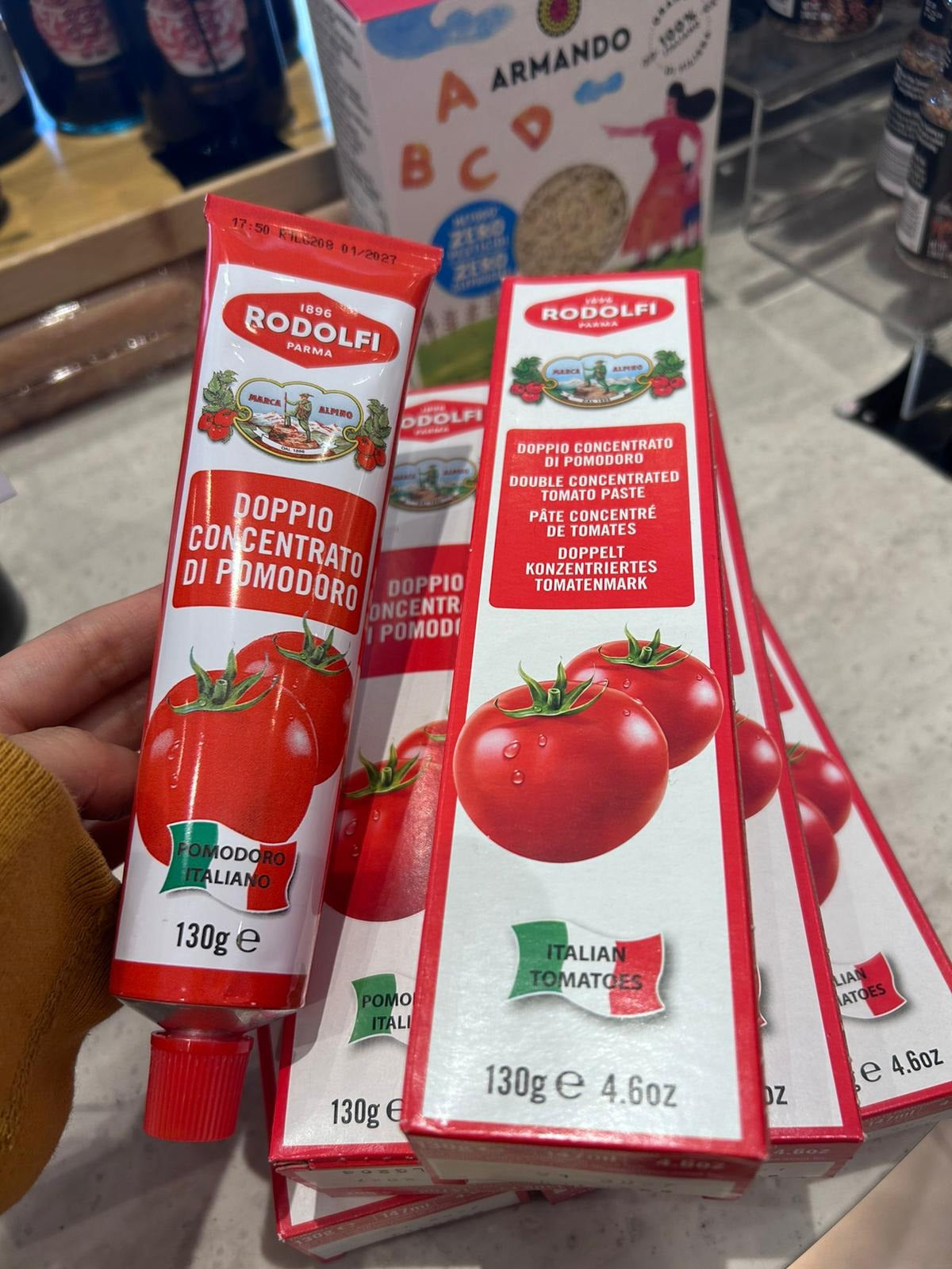 Italian Rodolfi Double Concentrated Tomatoe Paste 130G