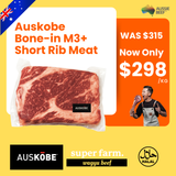 Auskobe Angus M3+ Short Rib Bone in (By Weight per kg)