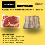 Auskobe Angus M3+ Short Rib Bone in (By Weight per kg)