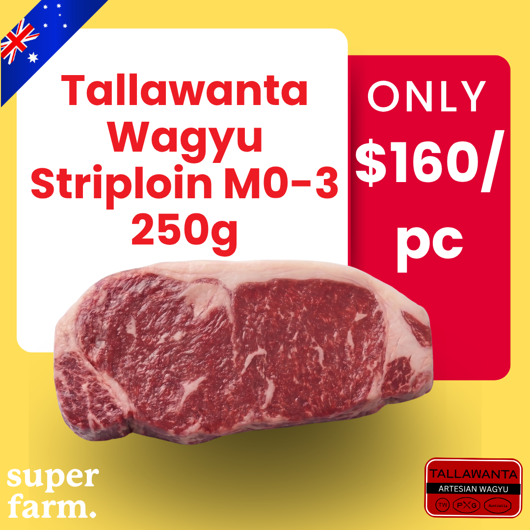 AU Tallawanta M0-3 Wagyu Striploin 250g