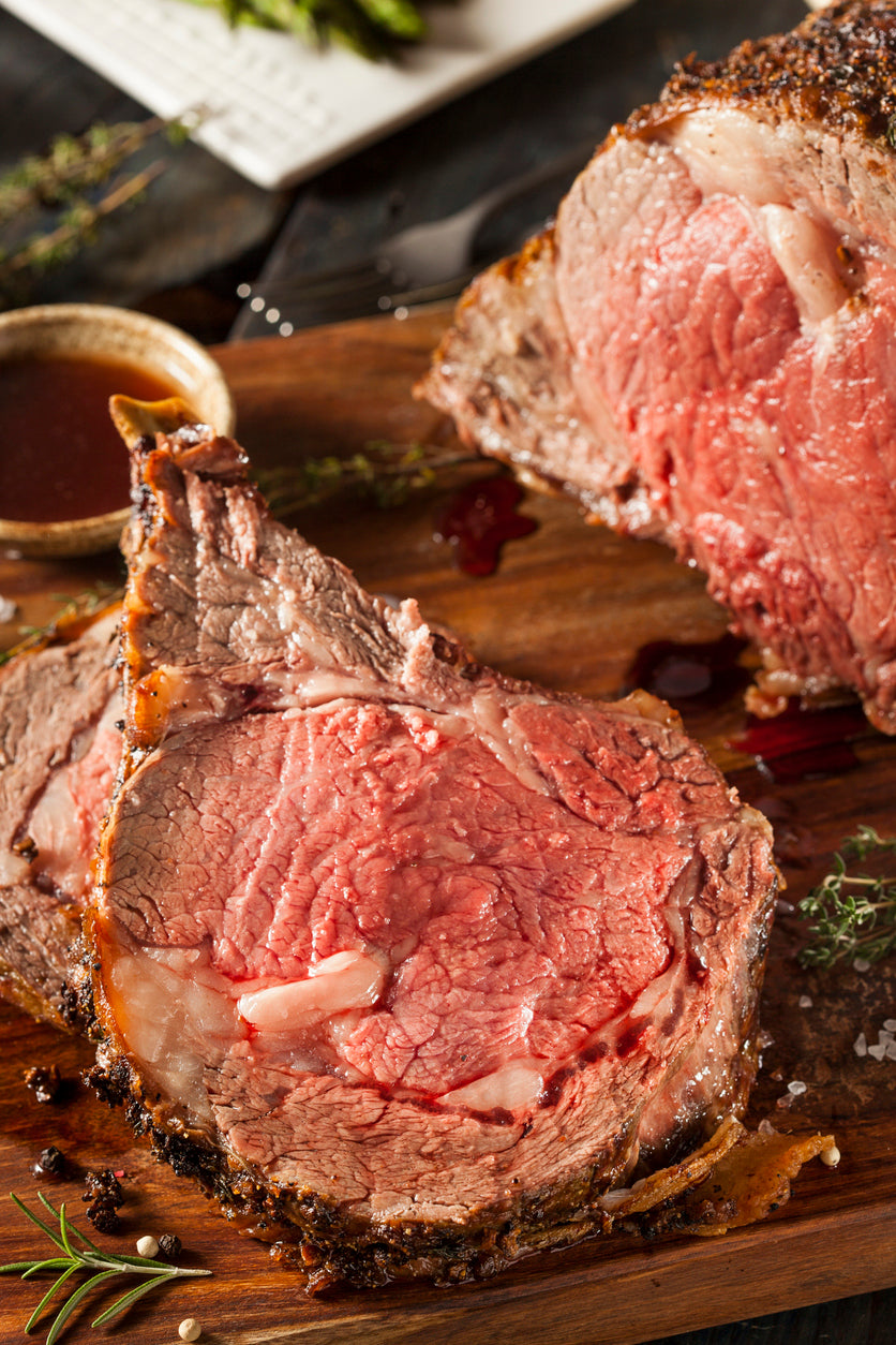 Christmas Catering - Australian Bone-in Roast Beef, Served with Gravy 3-4 ribs, 2kg