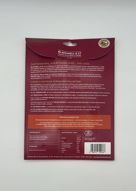UK Dingley Dell Back bacon 200g