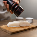 Falkland Island Patagonian Toothfish (by weight) $75/100g